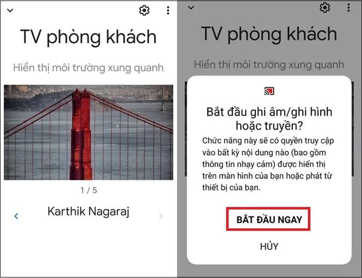 Nhấp chọn vào tivi TCL mà bạn muốn kết nối để điều khiển tivi.