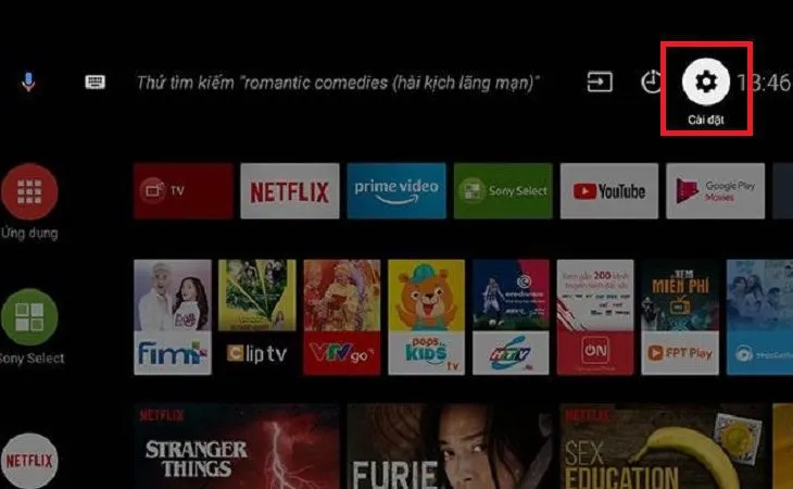 Hướng dẫn mở menu cài đặt nhanh trên dòng Google Tivi Sony đời mới nhất