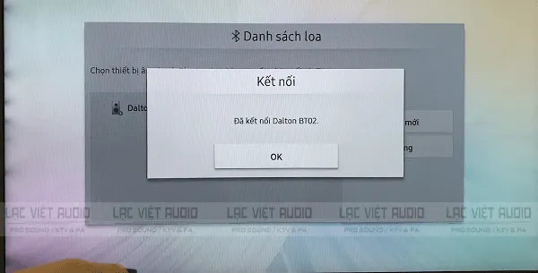 Thông báo kết nối thành công
