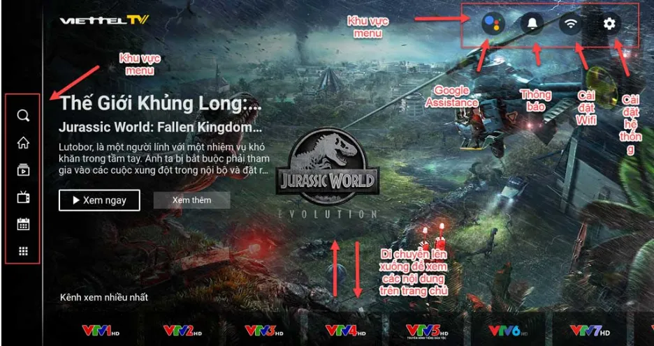 Giao diện trang chủ đầu thu Viettel