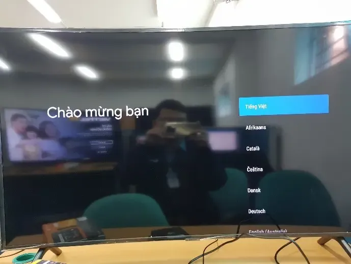 Chọn ngôn ngữ hiển thị trên đầu thu Viettel