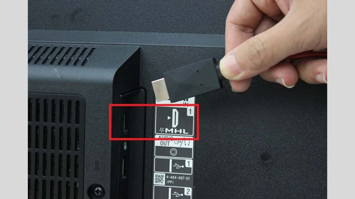 hướng dẫn cách kết nối điện thoại với Tivi thông qua dây cáp MHL bước 2