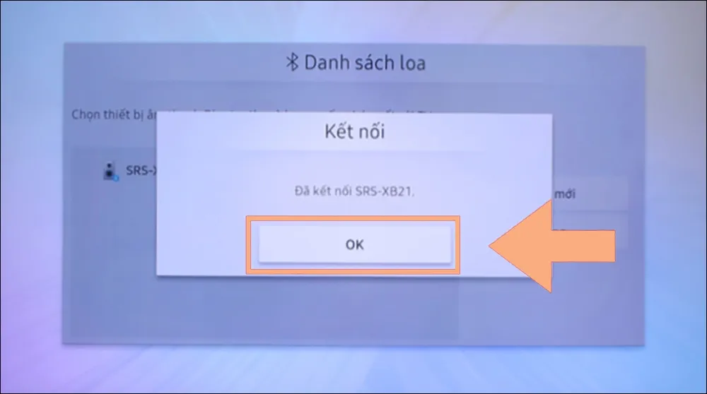 Thông báo kết nối thành công