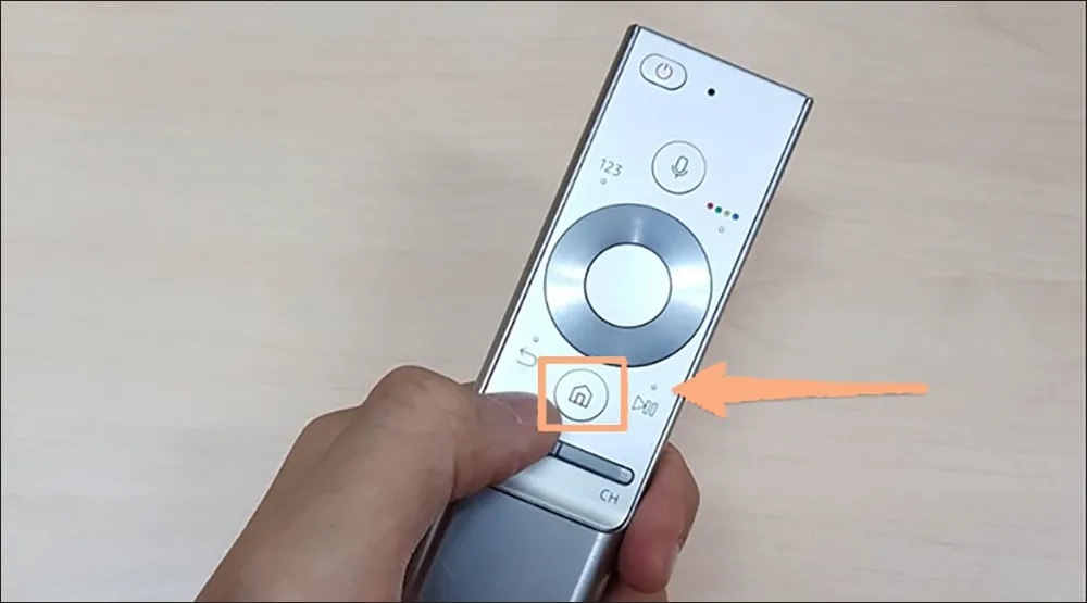 Thao tác trên remote tivi Samsung
