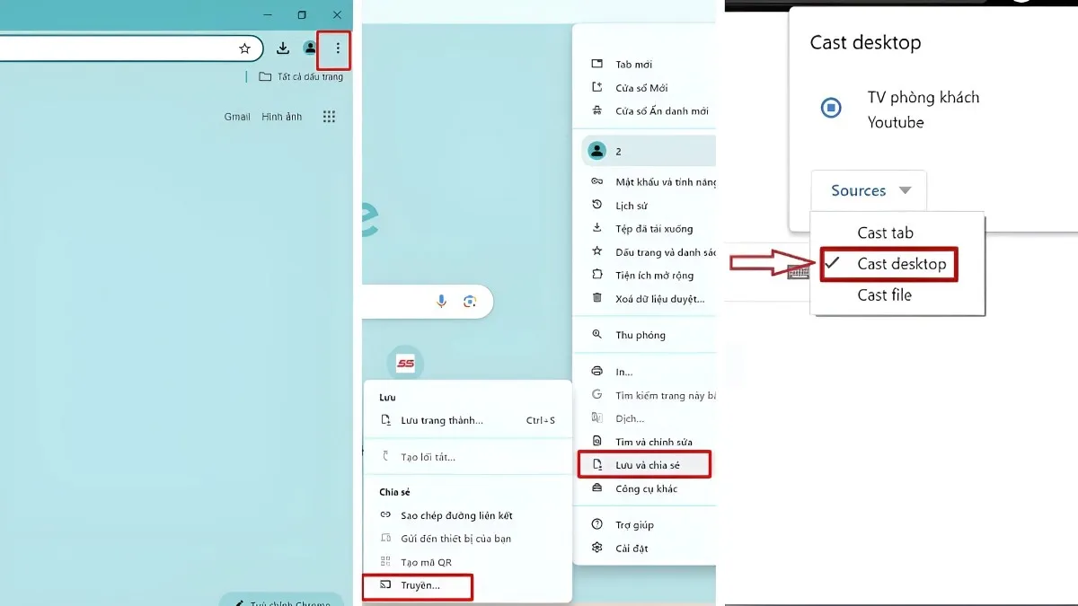 Cách kết nối máy tính với tivi bằng Chromecast