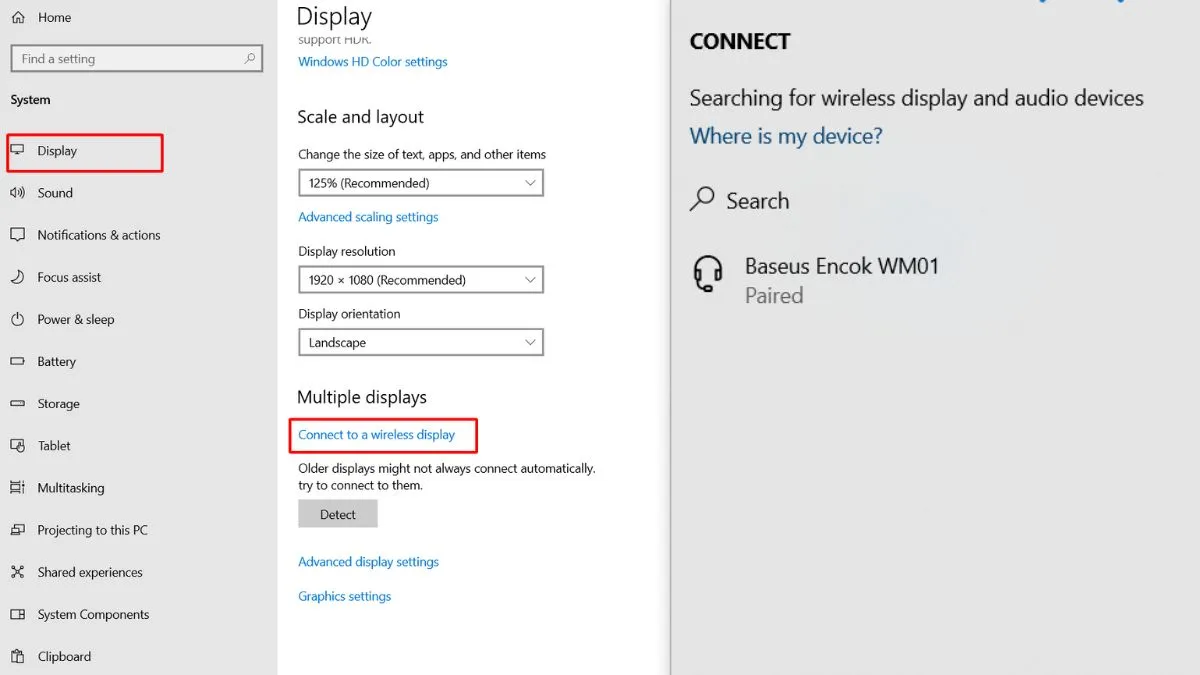 Cách kết nối máy tính với tivi qua Wifi Direct bước 3