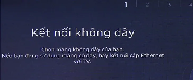 Chọn hình thức kết nối mạng cho tivi