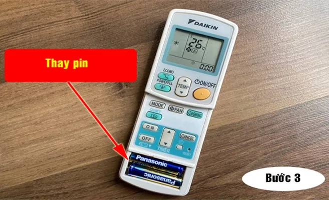 Cách Lắp Pin Remote Máy Lạnh Daikin