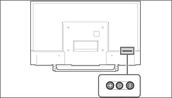 Nút bấm vật lý được thiết kế gọn gàng trên mẫu tivi Sony W750D thế hệ mới