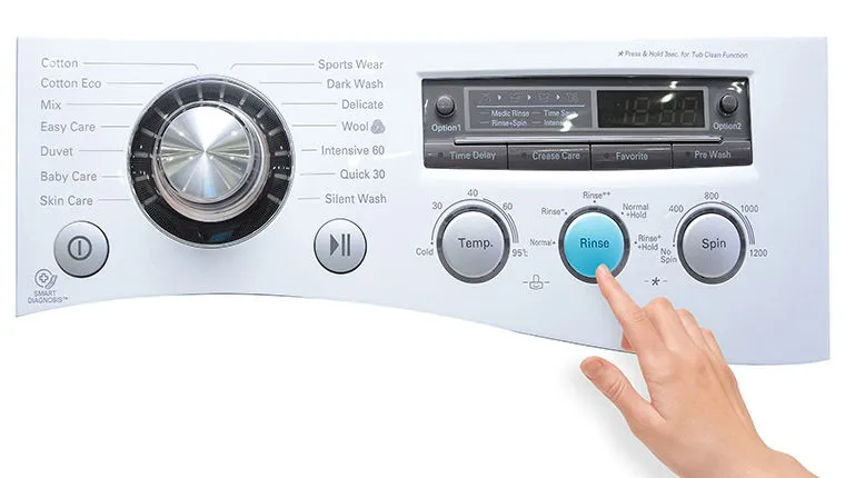 Chọn chế độ giũ