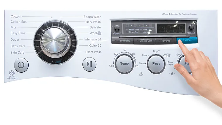 Chọn chế độ giặt sơ