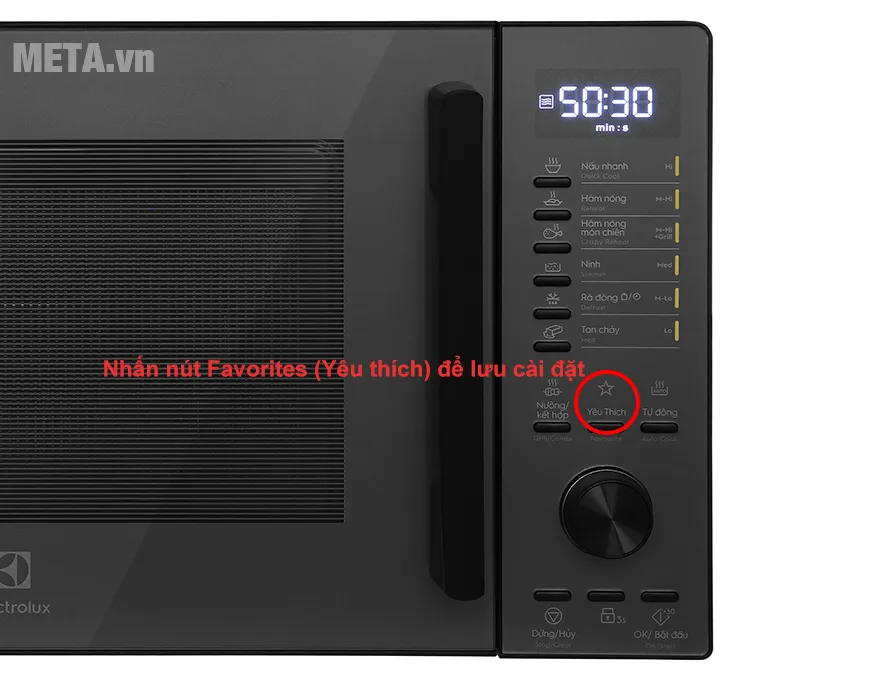 Lưu chương trình thường xuyên sử dụng vào bộ nhớ Favorite