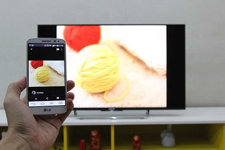 Hình ảnh đã được chia sẻ lên tivi