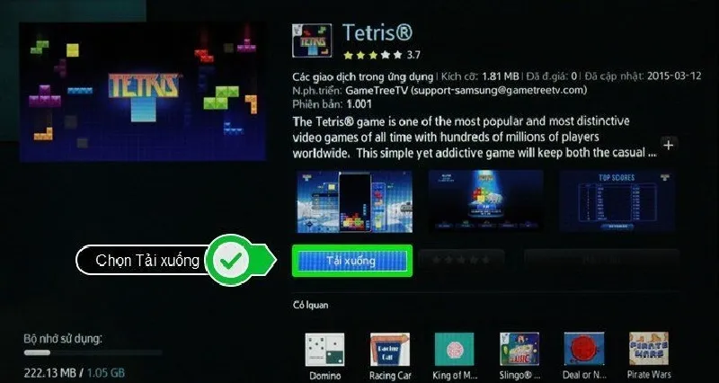 Chọn Tải xuống để cài đặt ứng dụng