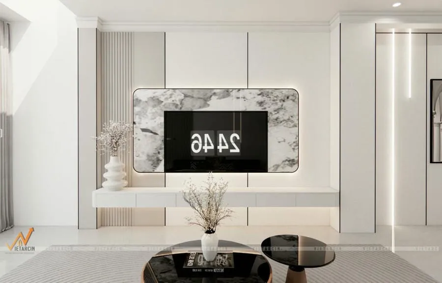 Các vật liệu trang trí tivi treo tường