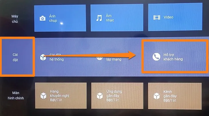 Smart tivi Sony không xem được YouTube