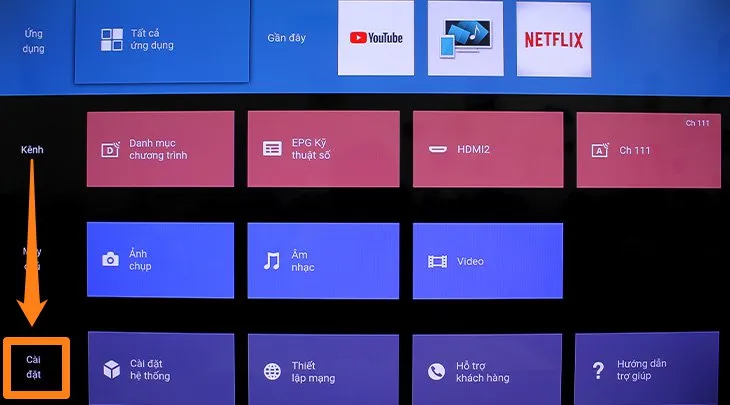 Cách xử lý tivi Sony Internet không xem được YouTube