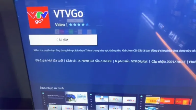 Cách tải và cài đặt VTV Go trên tivi Samsung - 3