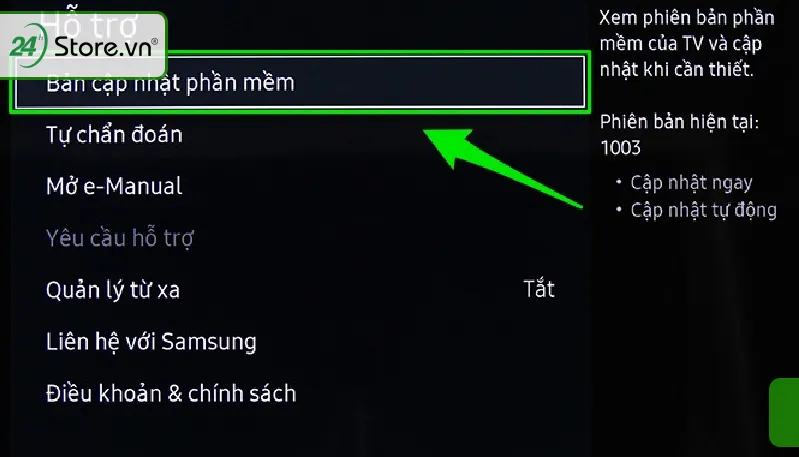 Cập nhật Youtube cho tivi tự động