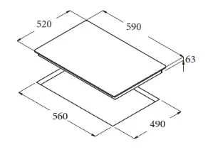 Bếp từ Cata IB 6203 BK nhập khẩu chính hãng