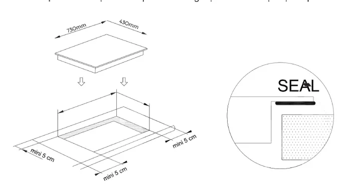Kỹ thuật khoét đá lắp đặt bếp từ âm chuẩn xác tại Ánh Ngân