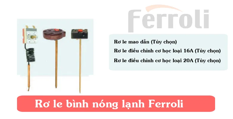 Cấu tạo bình nóng lạnh Ferroli 4