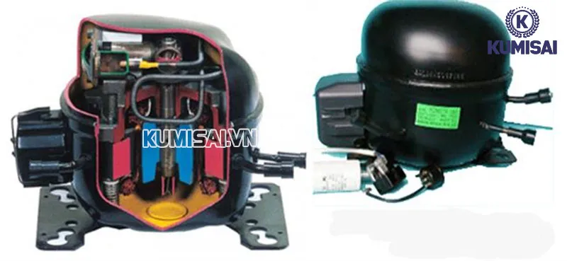 Sơ đồ cấu tạo máy nén