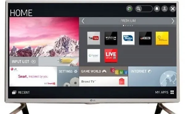 Truy cập vào phần cài đặt chung trên tivi LG để thay đổi chế độ sử dụng