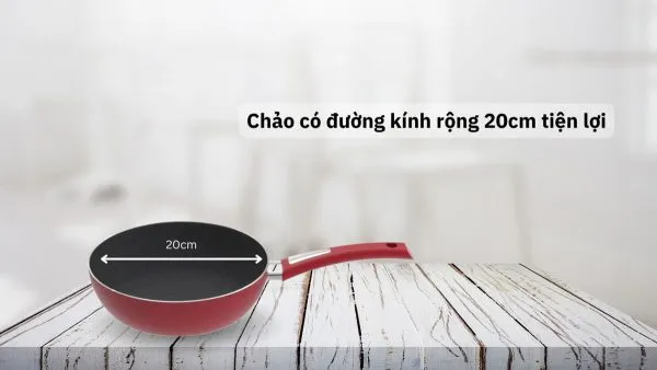 Chảo chống dính Elmich EL-7104Max 26cm thiết kế đáy từ bắt nhiệt nhanh