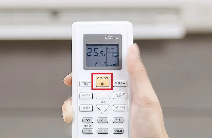 Khởi động điều hòa