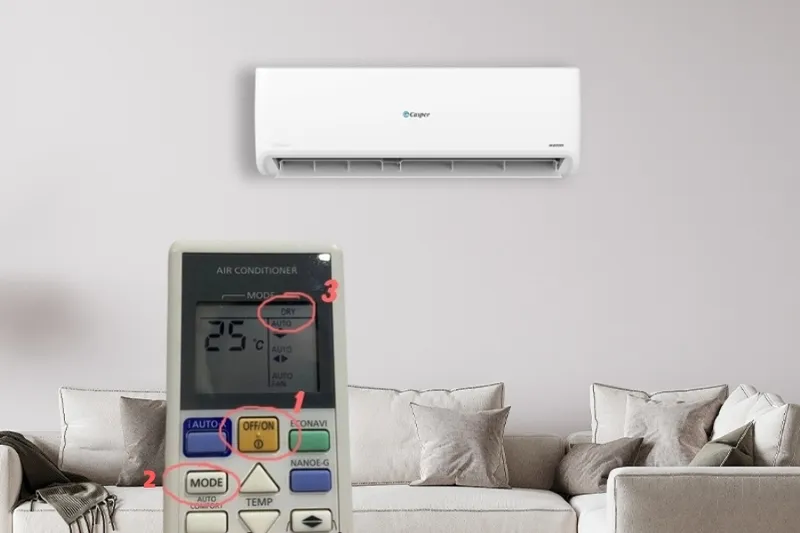 chế độ hút ẩm của điều hòa casper hình 3