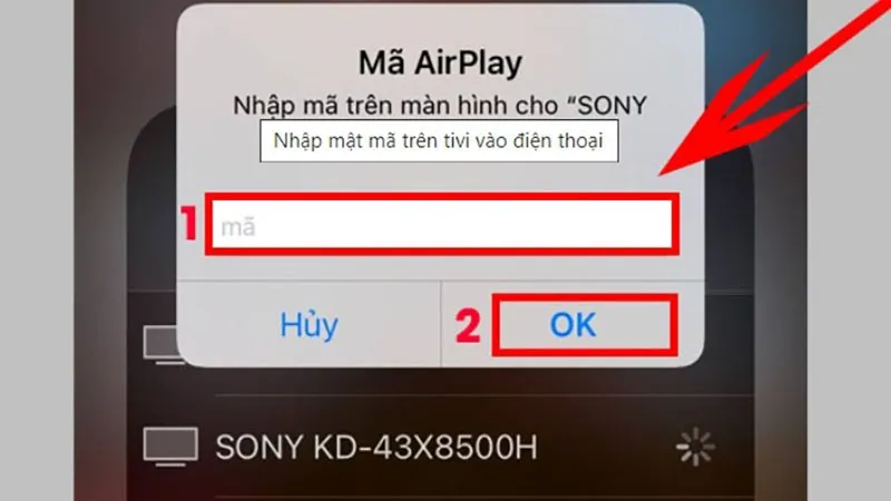Ảnh minh họa cách chia sẻ màn hình iPhone lên tivi bằng AirPlay
