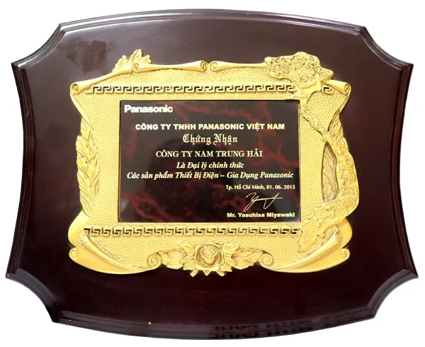 Chứng nhận đại lý ủy quyền Panasonic của Điện Máy Ánh Ngân