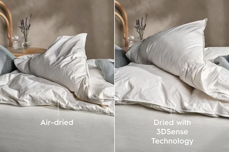 Sấy khô hiệu quả nhờ công nghệ cảm biến sấy chính xác 3DSense