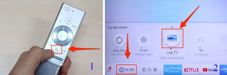 Cách kết nối tivi với loa qua bluetooth