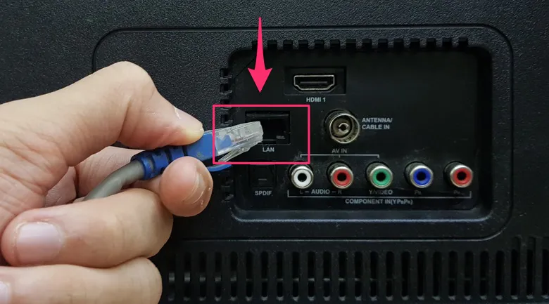 Cách kết nối tivi với mạng LAN 