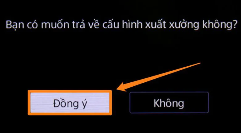 Chọn Đồng ý để khắc phục tình trạng tivi Sony không vào được Youtube
