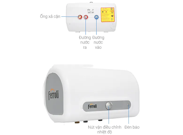 Sơ đồ đường nước bình Ferroli
