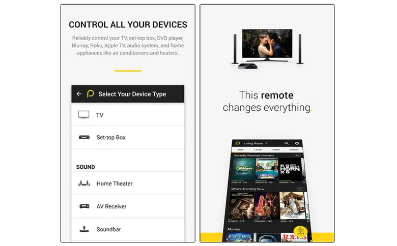 Peel Universal Remote điều khiển máy lạnh qua Android