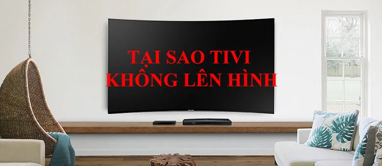 Kỹ thuật viên đang kiểm tra lỗi màn hình tivi không lên hình tại nhà khách hàng