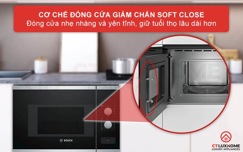 Cơ chế Soft Close giảm chấn khi đóng cửa