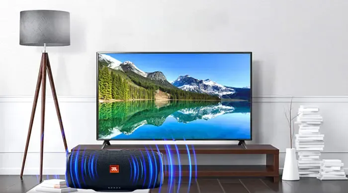 Đảm bảo loa Bluetooth và tivi nằm trong phạm vi kết nối dưới 5 mét để có tín hiệu tốt nhất