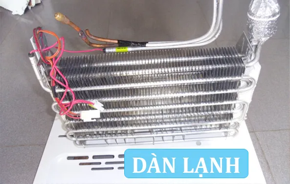 Dàn lạnh bên trong ngăn đông tủ lạnh