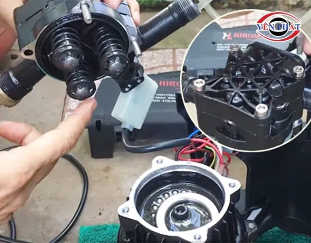 Đầu bơm máy chảy dầu