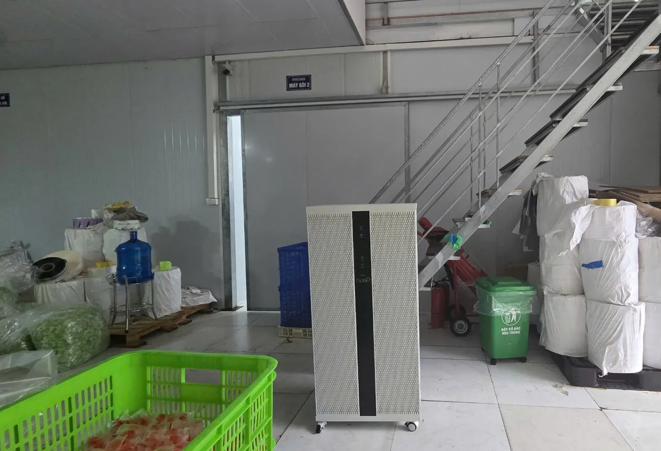 Góc nghiêng máy lọc không khí Dr.Air DF150 Plus