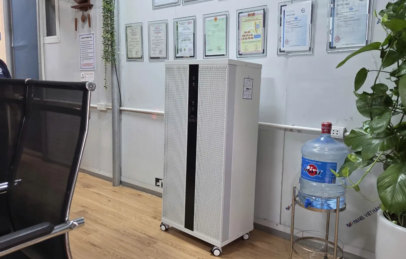 Bảng điều khiển và màn hình hiển thị chất lượng không khí