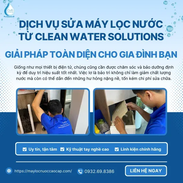 Dịch vụ sửa chữa máy lọc nước Ánh Ngân - Giải pháp cho gia đình