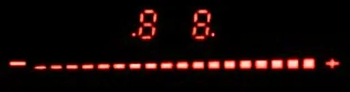 Điều chỉnh mức công suất và nhiệt độ bếp từ