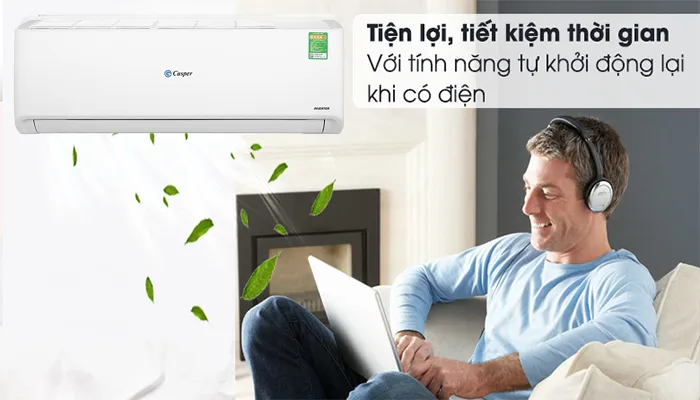 Tiết kiệm thời gian hơn với tính năng tự khởi động lại khi có điện