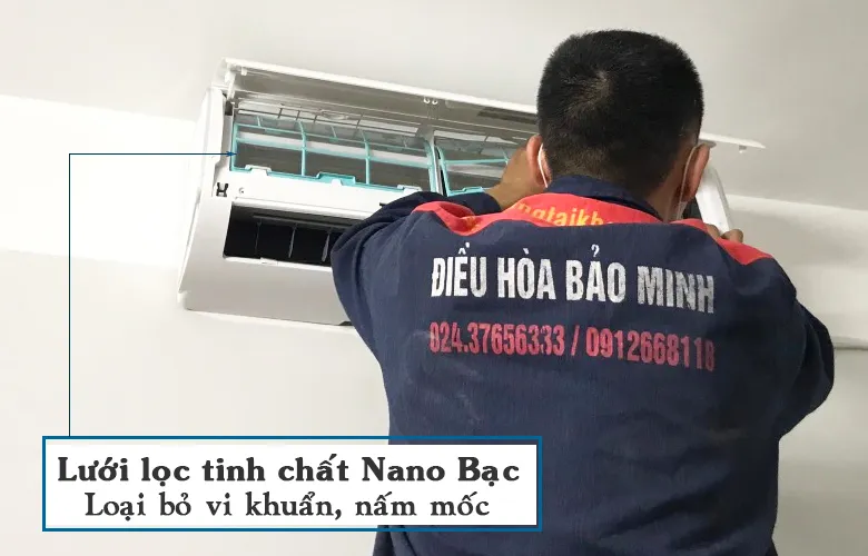Điều hòa Funiki tấm lọc tinh chất Nano Bạc